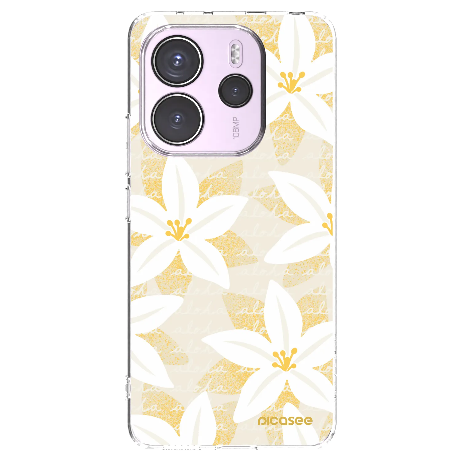Picasee διαφανής θήκη σιλικόνης Xiaomi Redmi Note 14 4G - Island Leave