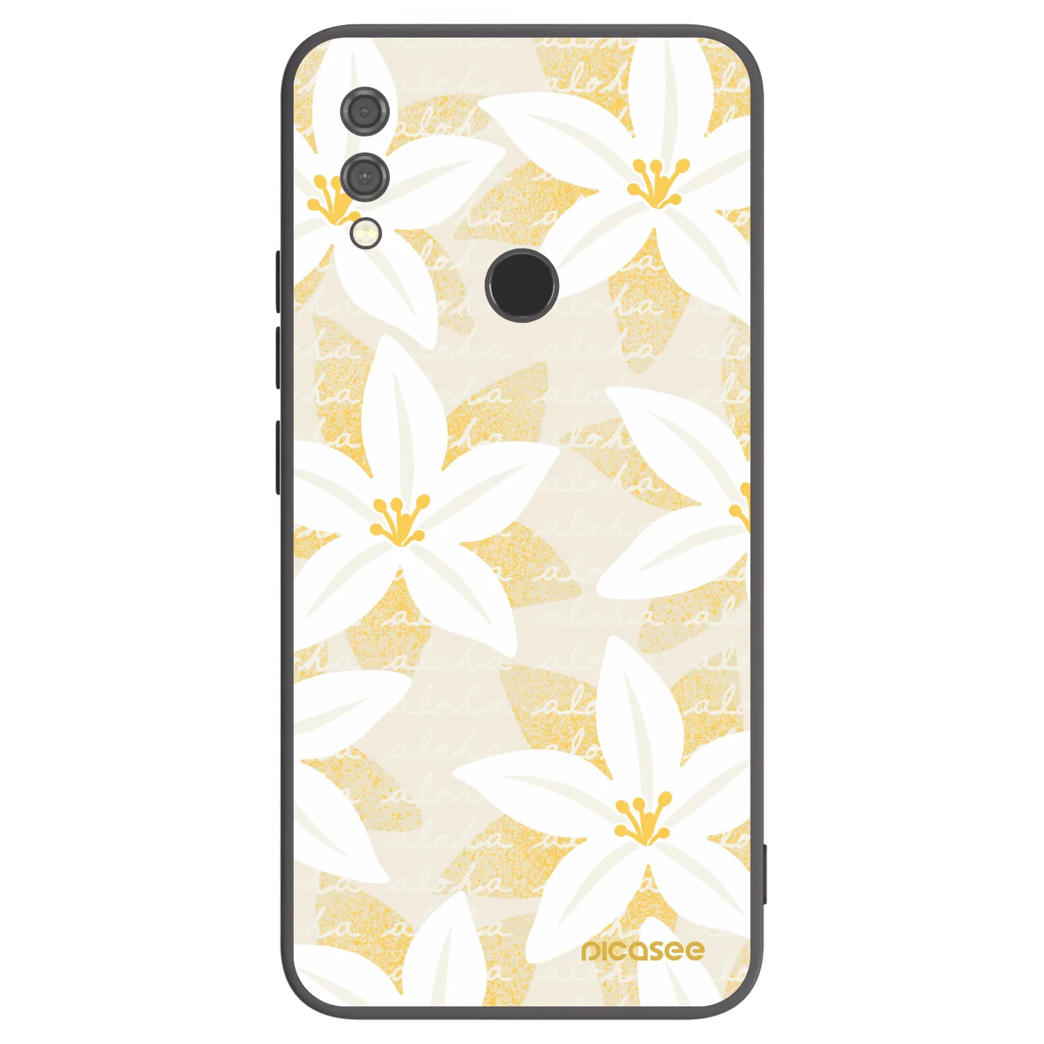 Picasee Μαύρη θήκη σιλικόνης για Xiaomi Redmi Note 7 - Island Leave