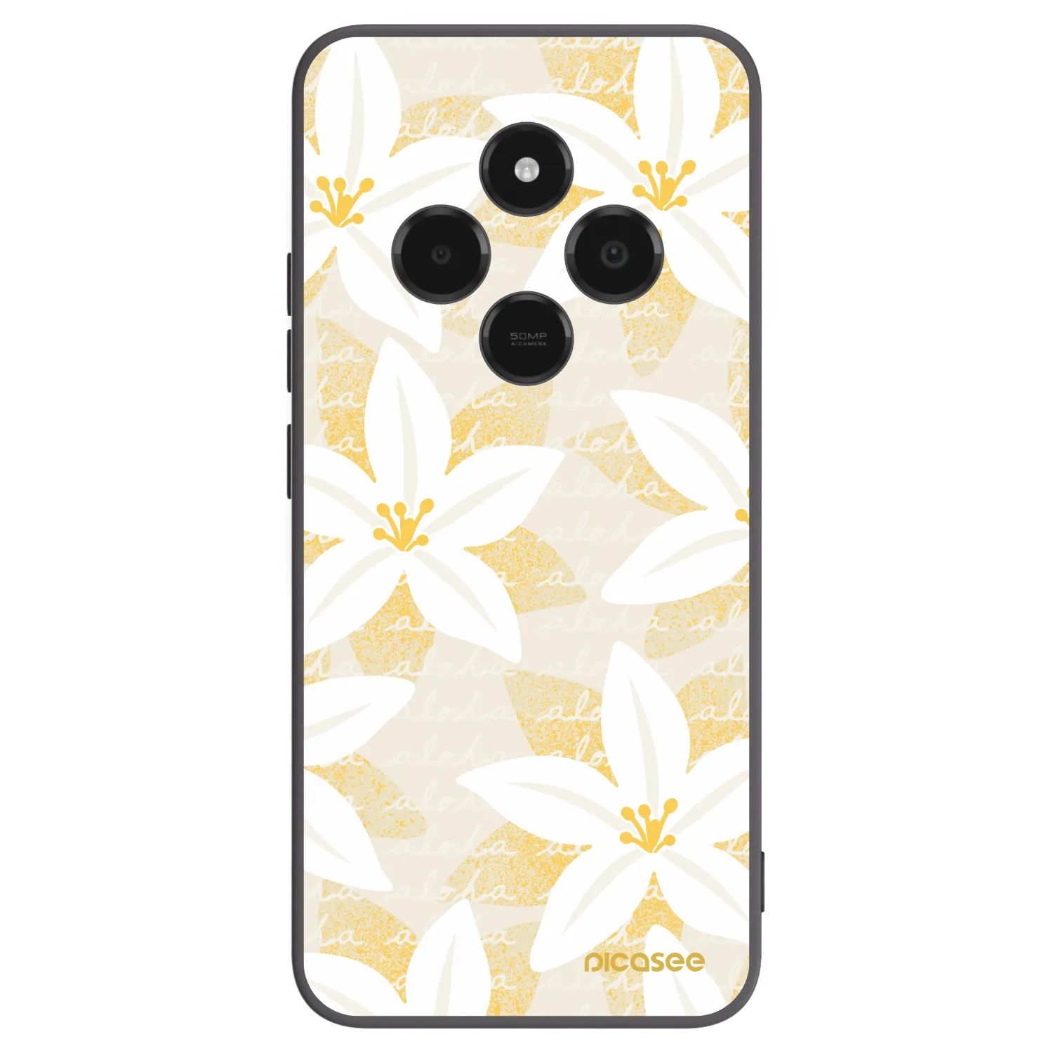 Picasee Μαύρη θήκη σιλικόνης για Xiaomi Poco C75 - Island Leave