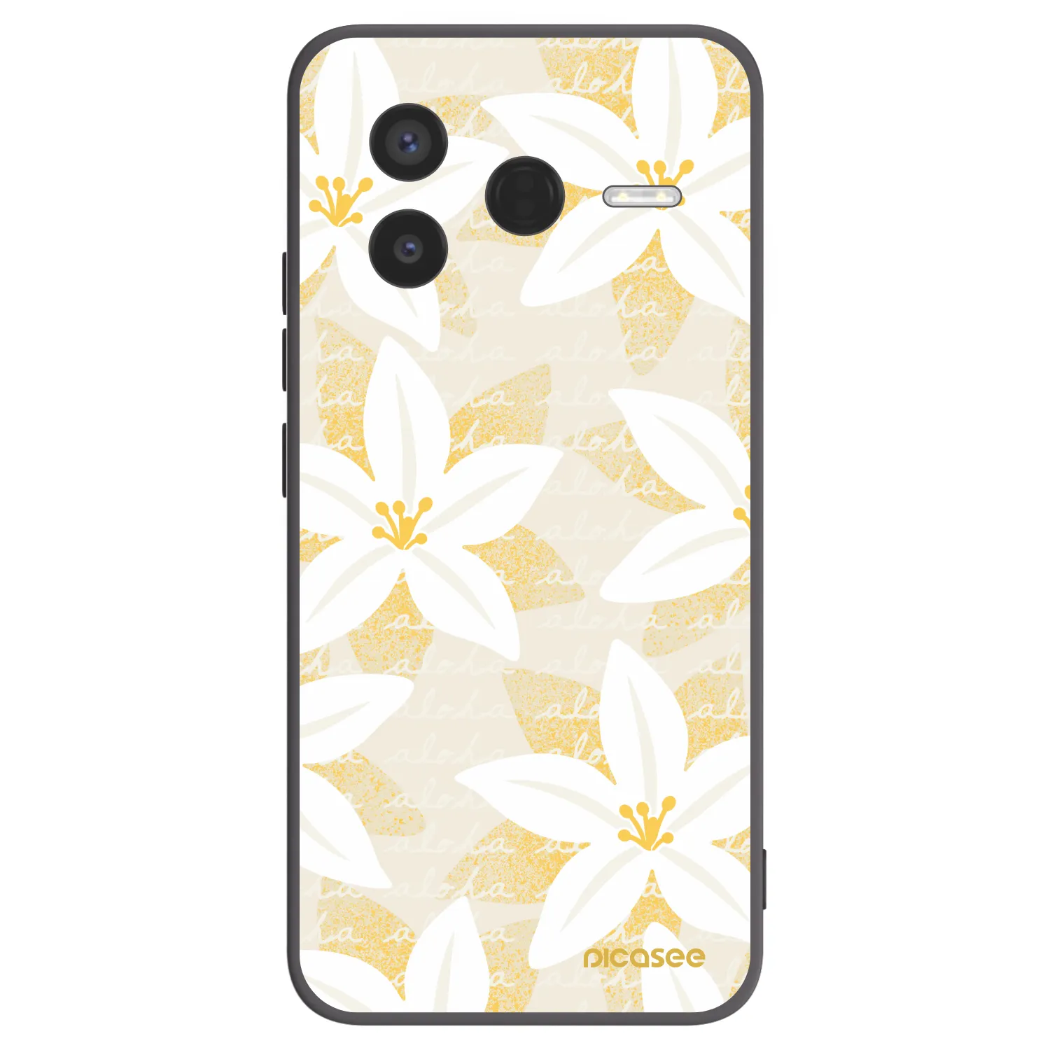 Picasee Μαύρη θήκη σιλικόνης για Xiaomi Poco F7 Pro 5G - Island Leave