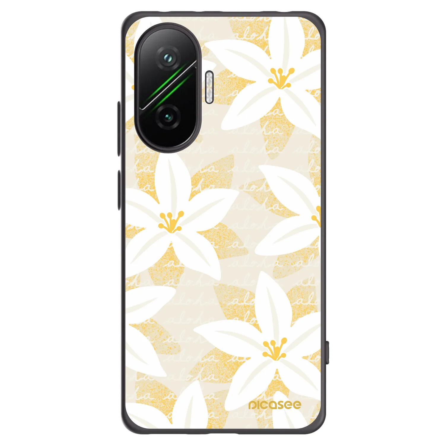 Picasee Μαύρη θήκη σιλικόνης για Xiaomi Poco F7 5G - Island Leave