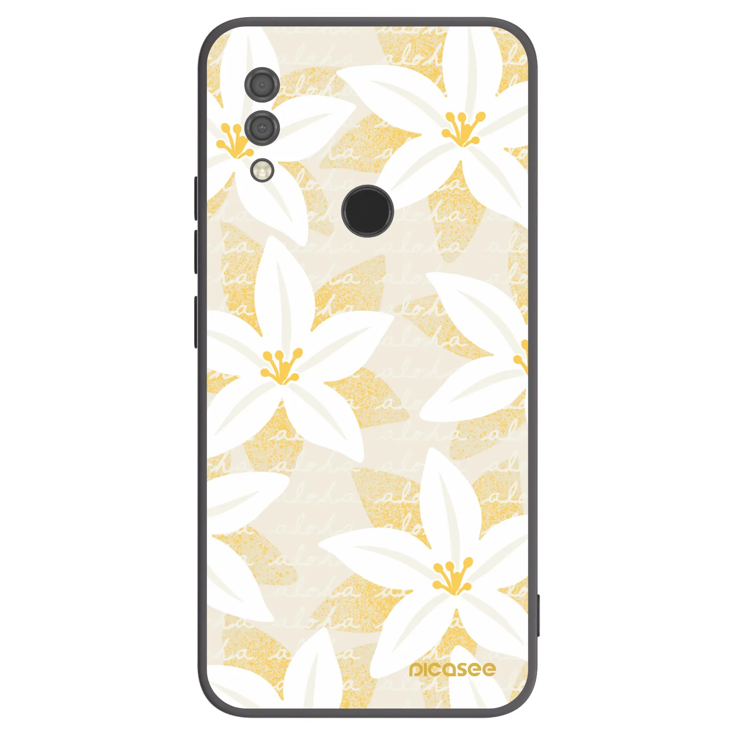 Picasee Μαύρη θήκη σιλικόνης για Xiaomi Redmi 7 - Island Leave