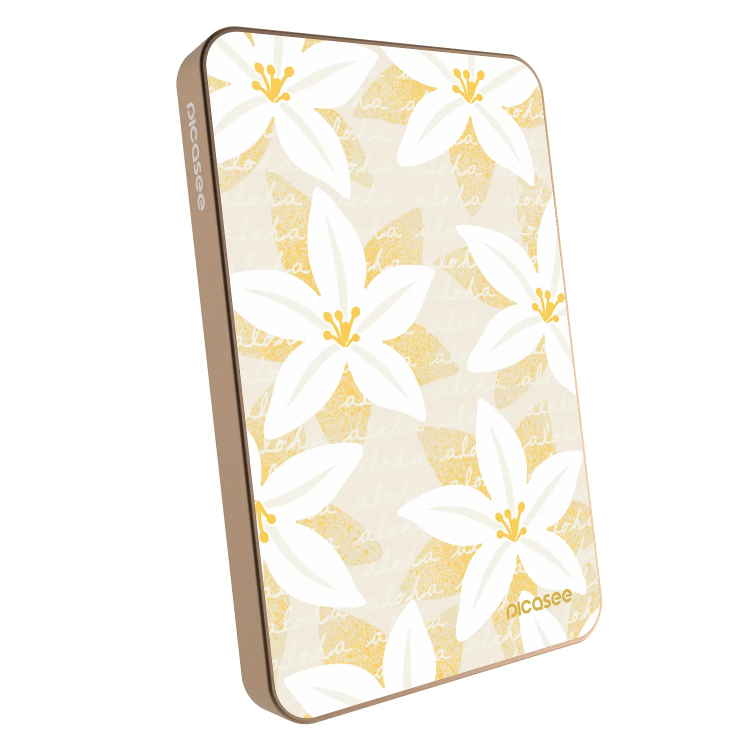 Picasee Powerbank με MagSafe 5 000 mAh Χρυσαφένιος - Island Leave