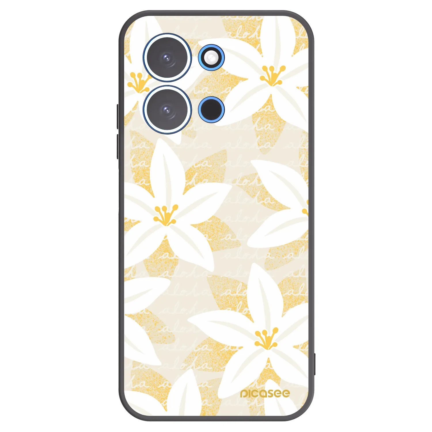 Picasee Μαύρη θήκη σιλικόνης για Xiaomi Redmi 15C 4G - Island Leave