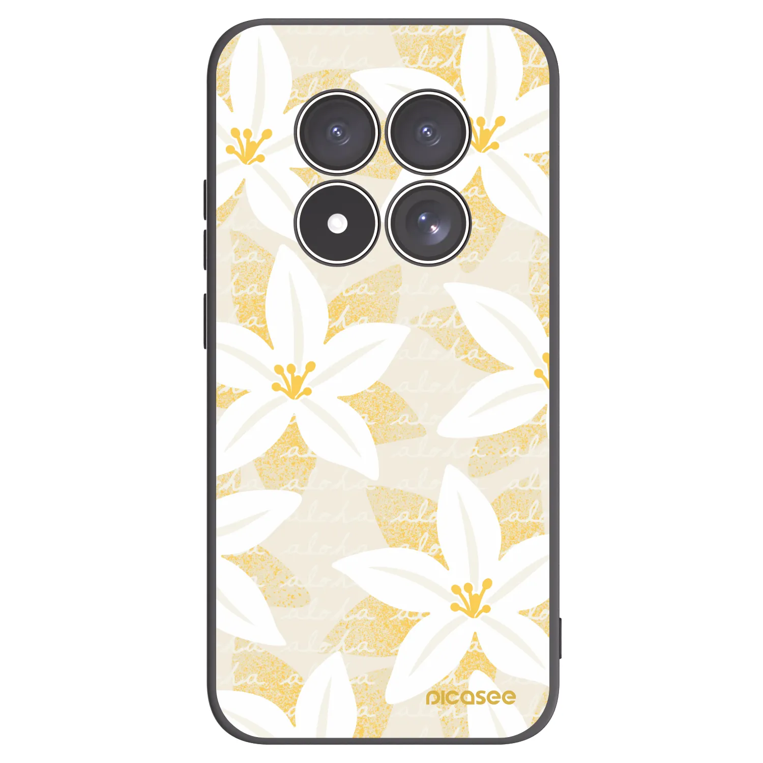 Picasee Μαύρη θήκη σιλικόνης για Xiaomi Redmi Note 15 Pro 4G - Island Leave