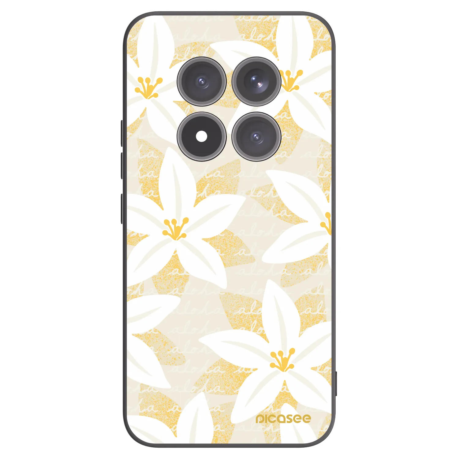 Picasee Μαύρη θήκη σιλικόνης για Xiaomi Redmi Note 15 Pro+ - Island Leave