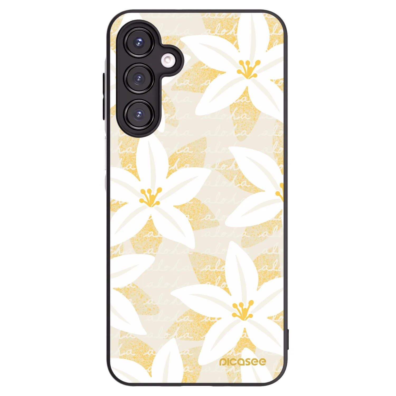 Picasee Μαύρη θήκη σιλικόνης για Samsung Galaxy A16 4G - Island Leave