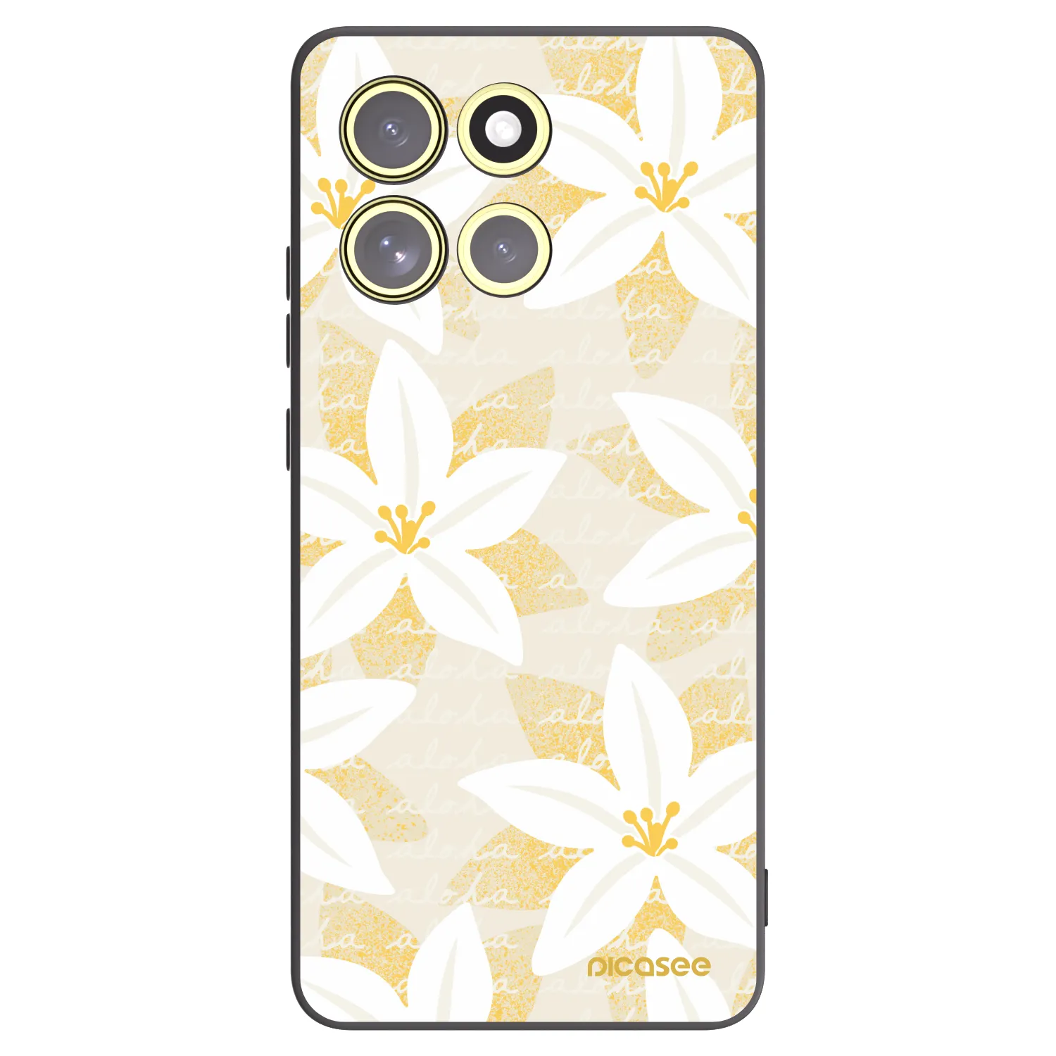 Picasee Μαύρη θήκη σιλικόνης για Motorola Moto G86 Power 5G - Island Leave