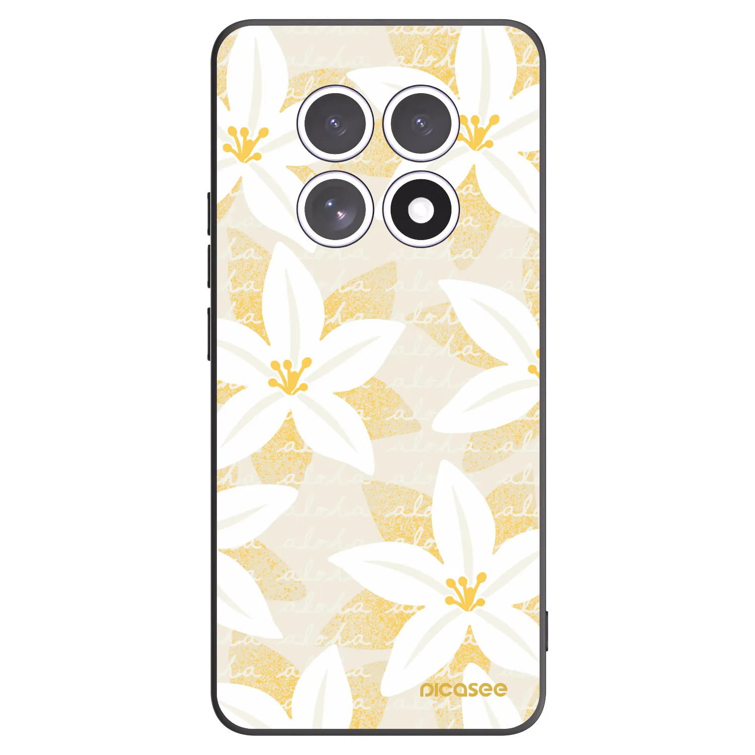 Picasee Μαύρη θήκη σιλικόνης για Xiaomi Redmi Note 15 5G - Island Leave
