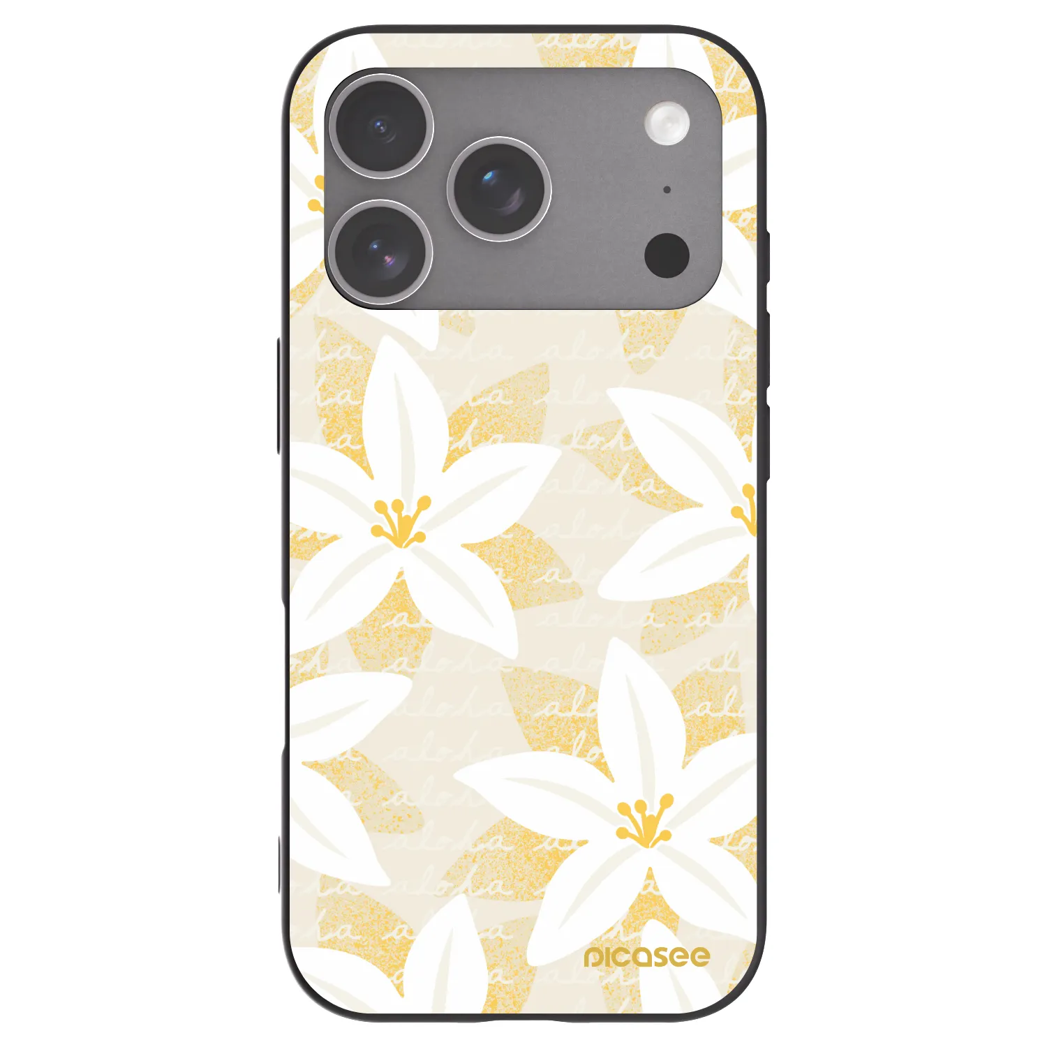 Picasee Μαύρη θήκη σιλικόνης για Apple iPhone 18 Pro - Island Leave