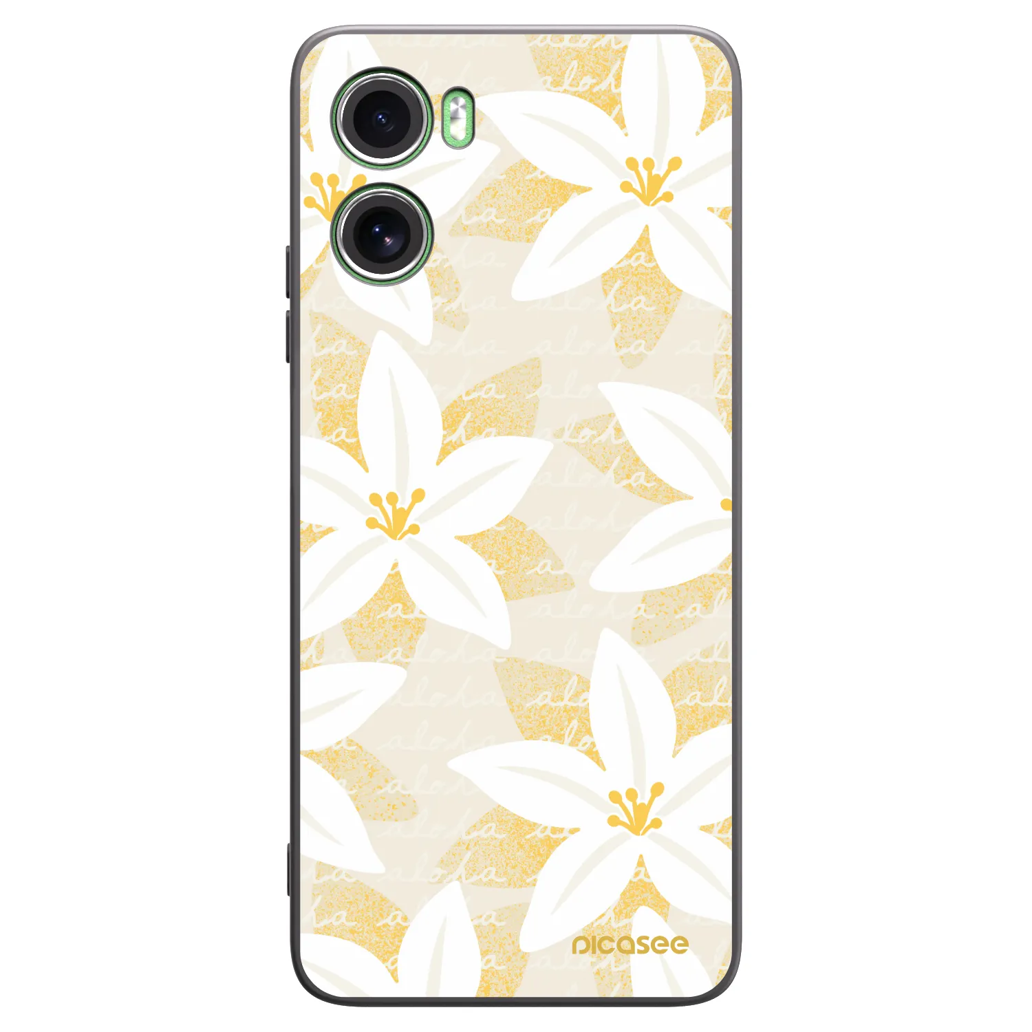 Picasee Μαύρη θήκη σιλικόνης για Motorola Moto G06 - Island Leave