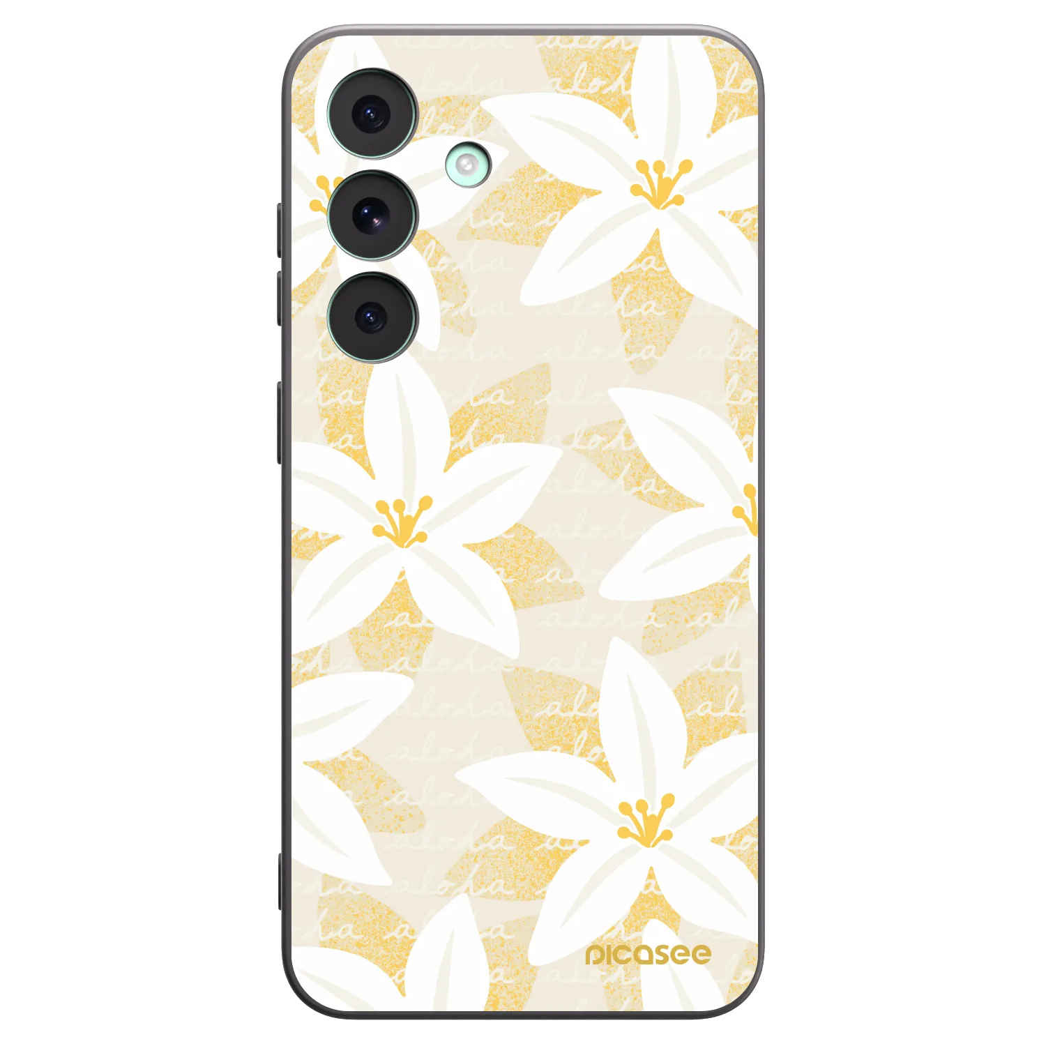 Picasee Μαύρη θήκη σιλικόνης για Samsung Galaxy S26 FE - Island Leave