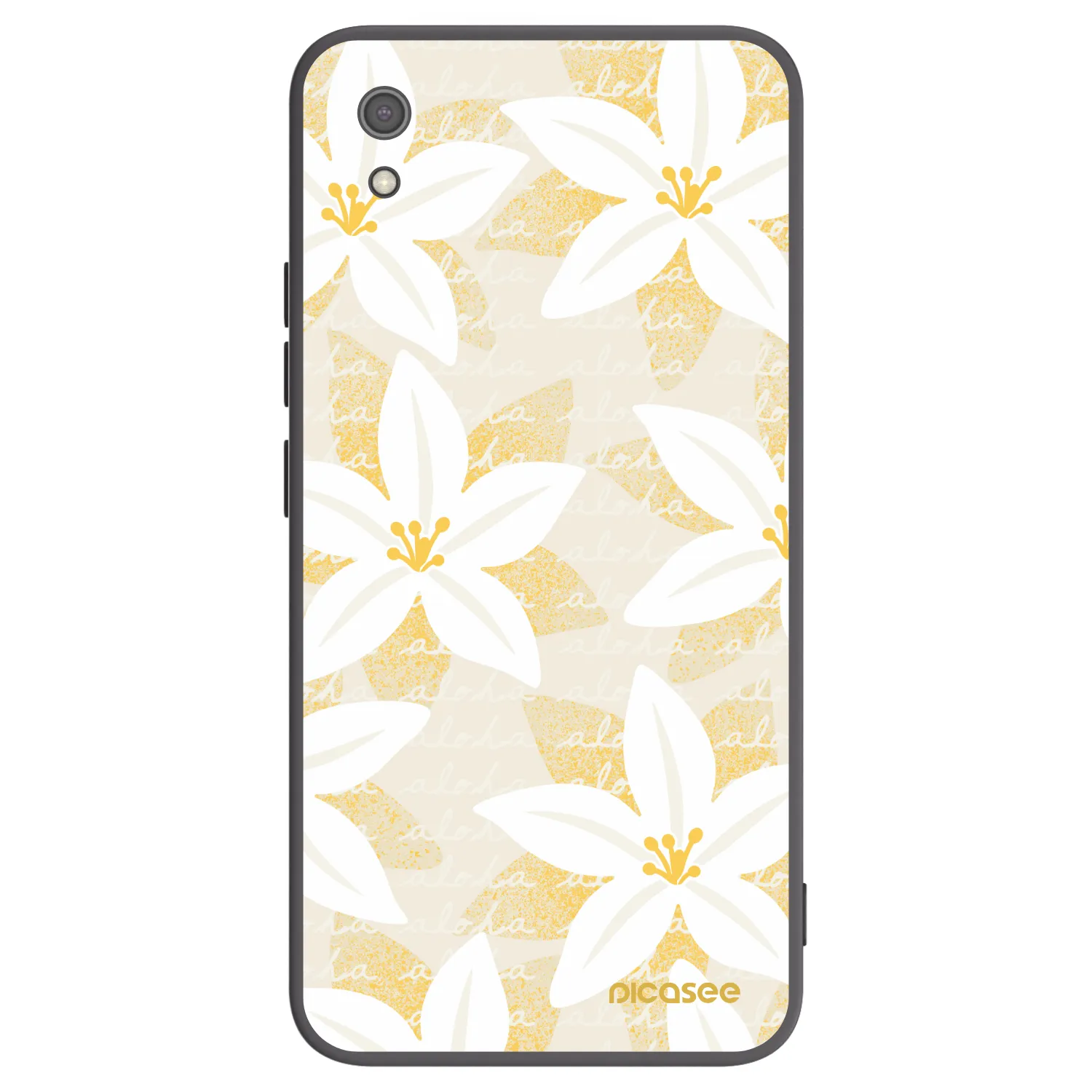 Picasee Μαύρη θήκη σιλικόνης για Xiaomi Redmi 7A - Island Leave