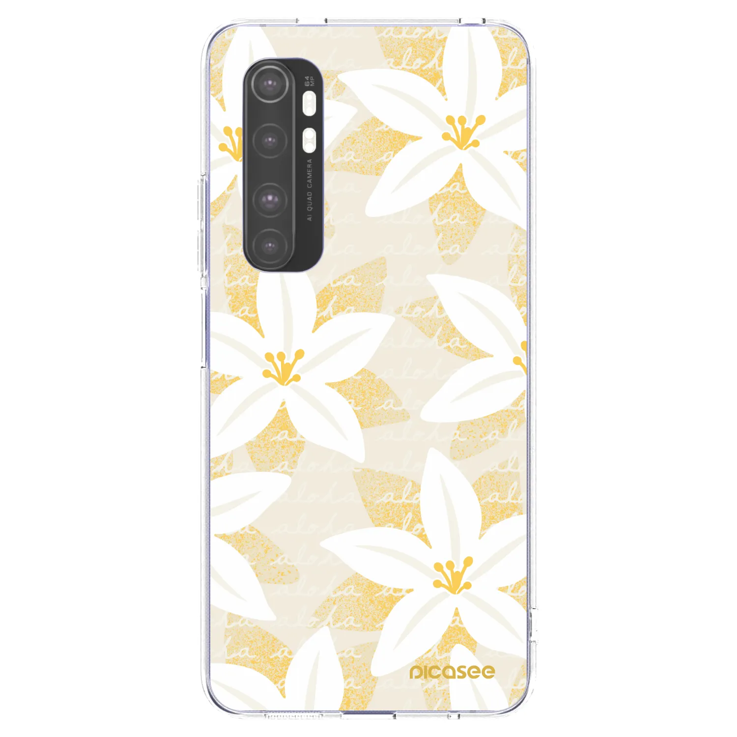 Picasee διαφανής θήκη σιλικόνης Xiaomi Mi Note 10 Lite - Island Leave