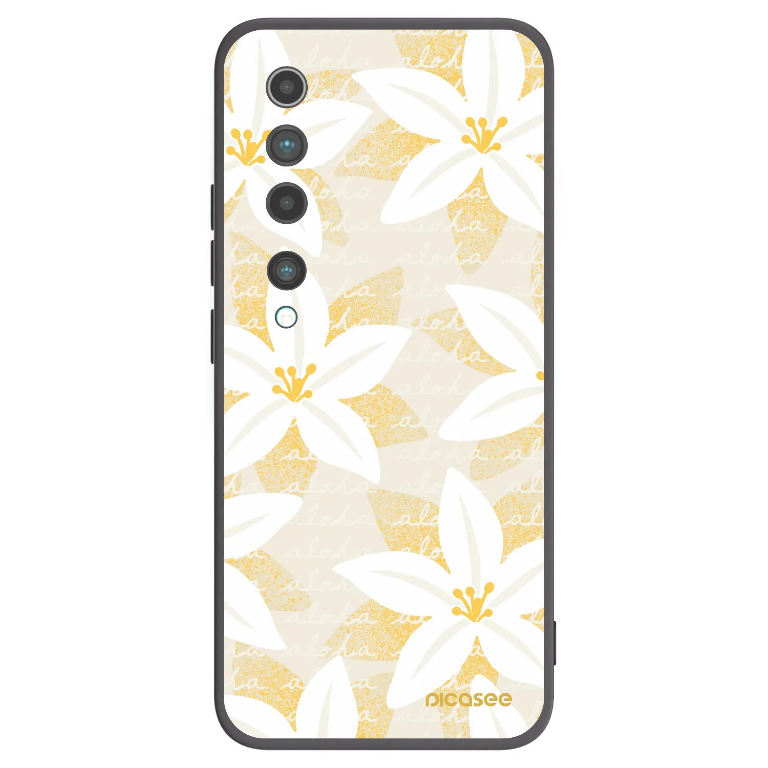 Picasee Μαύρη θήκη σιλικόνης για Xiaomi Mi 10 - Island Leave