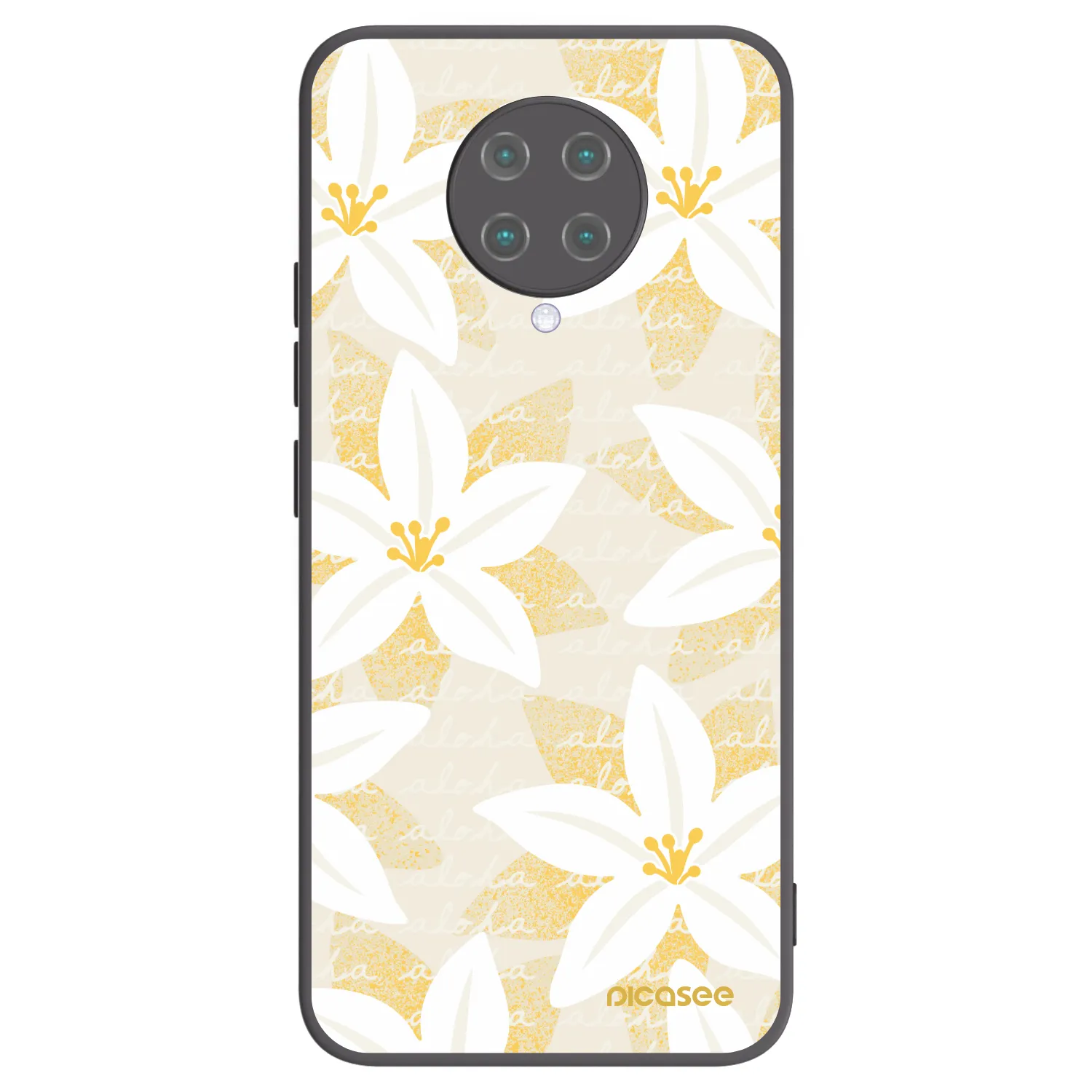 Picasee Μαύρη θήκη σιλικόνης για Xiaomi Poco F2 Pro - Island Leave