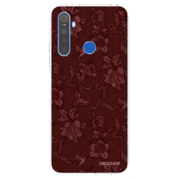 Picasee διαφανής θήκη σιλικόνης Realme 5 - Red Elegance