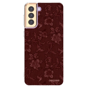 Picasee διαφανής θήκη σιλικόνης Samsung Galaxy S21+ 5G G996F - Red Elegance