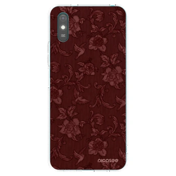Picasee διαφανής θήκη σιλικόνης Xiaomi Redmi 9AT - Red Elegance