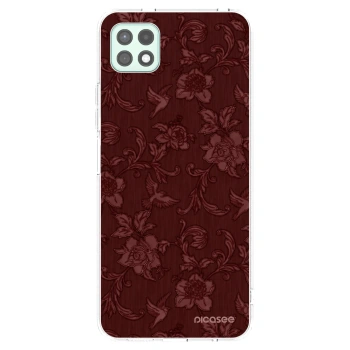 Picasee διαφανής θήκη σιλικόνης Samsung Galaxy A22 A226B 5G - Red Elegance