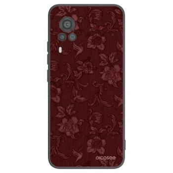 Picasee Μαύρη θήκη σιλικόνης για Vivo X60 Pro 5G - Red Elegance