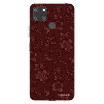Picasee διαφανής θήκη σιλικόνης Realme C21Y - Red Elegance