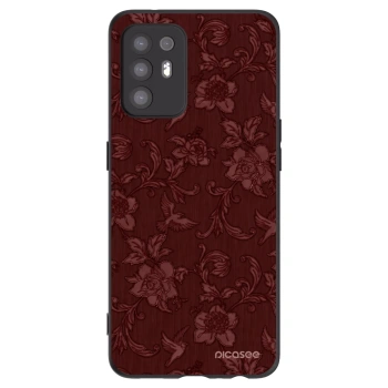 Picasee Μαύρη θήκη σιλικόνης για OPPO A94 5G - Red Elegance