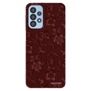 Picasee διαφανής θήκη σιλικόνης Samsung Galaxy A23 A235F 4G - Red Elegance