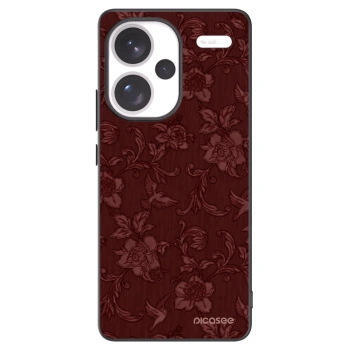 Picasee Μαύρη θήκη σιλικόνης για Xiaomi Redmi Note 13 Pro+ 5G - Red Elegance