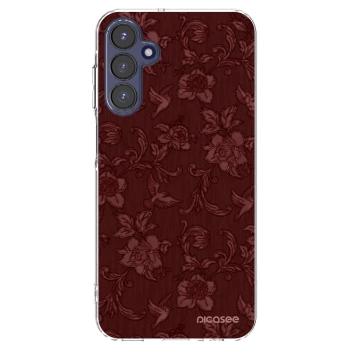 Picasee διαφανής θήκη σιλικόνης Samsung Galaxy A15 A155F 4G - Red Elegance