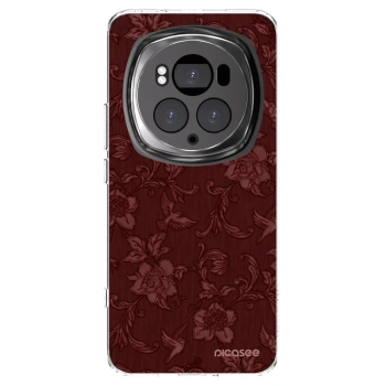 Picasee διαφανής θήκη σιλικόνης Honor Magic6 Pro - Red Elegance