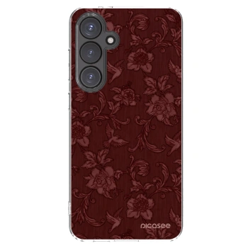 Picasee διαφανής θήκη σιλικόνης Samsung Galaxy S24 FE S721B - Red Elegance