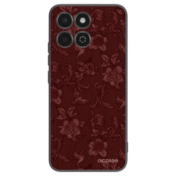 Picasee Μαύρη θήκη σιλικόνης για Honor 200 Smart 5G - Red Elegance