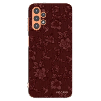 Picasee διαφανής θήκη σιλικόνης Samsung Galaxy A13 5G - Red Elegance