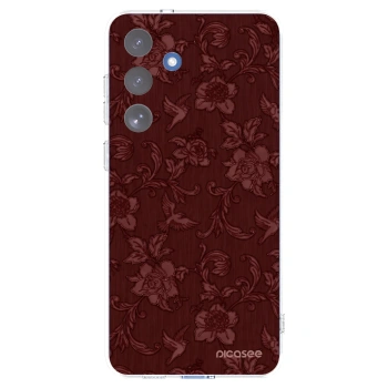Picasee διαφανής θήκη σιλικόνης Samsung Galaxy S25 FE 5G - Red Elegance
