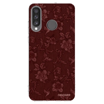 Picasee διαφανής θήκη σιλικόνης Huawei P30 Lite - Red Elegance