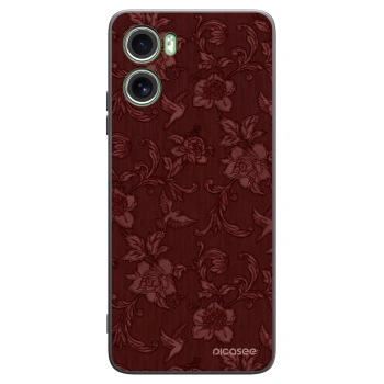 Picasee Μαύρη θήκη σιλικόνης για Motorola Moto G06 - Red Elegance