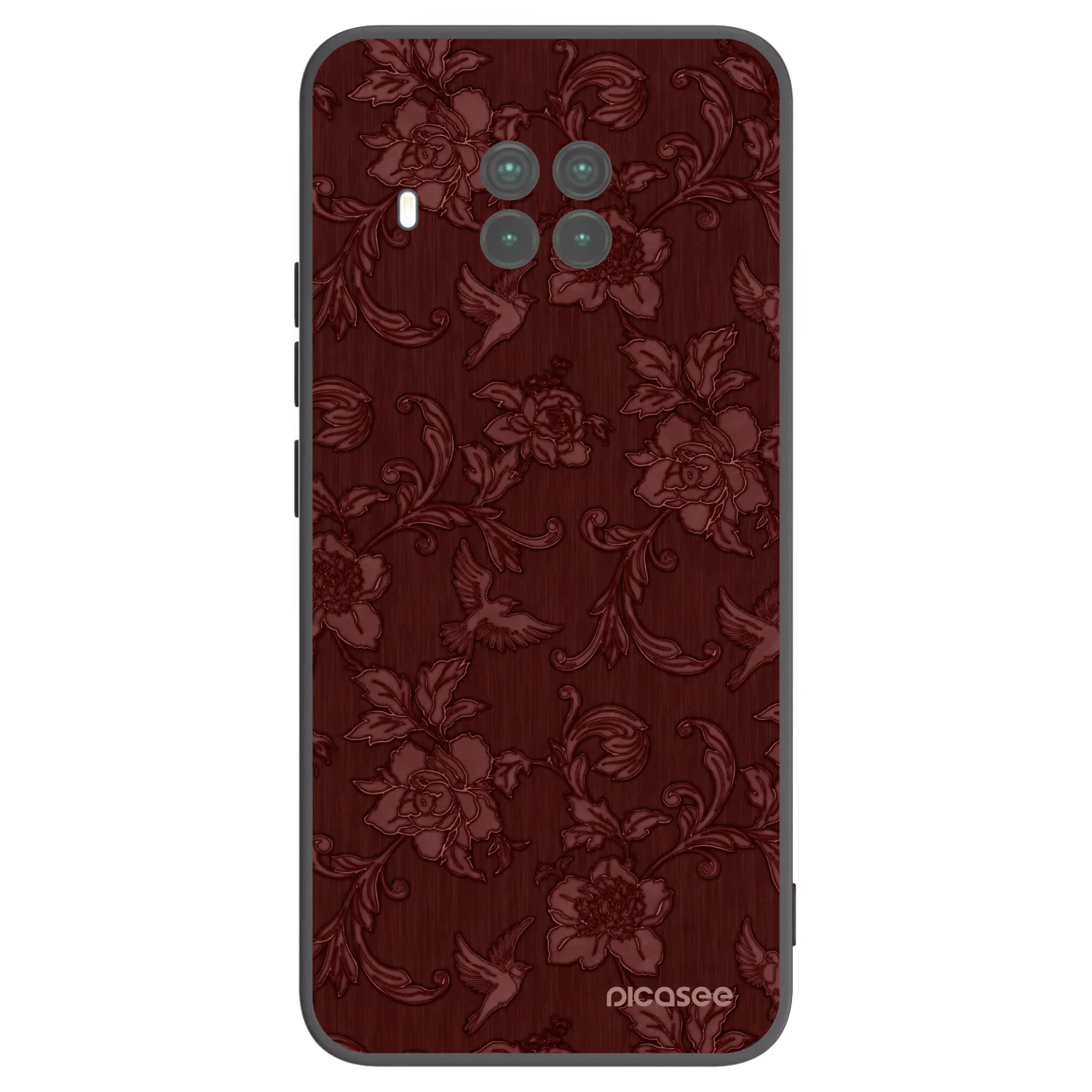 Picasee Μαύρη θήκη σιλικόνης για Xiaomi Mi 10T Lite - Red Elegance
