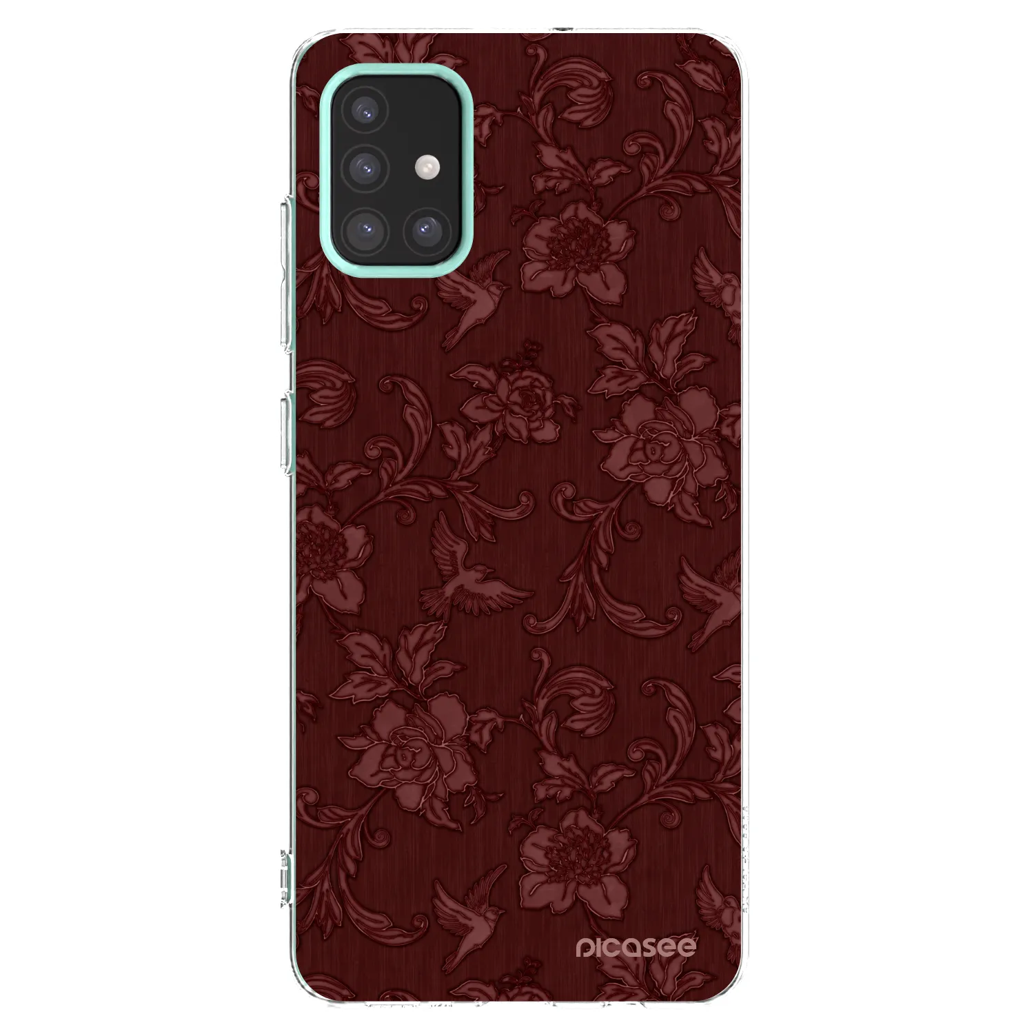 Picasee διαφανής θήκη σιλικόνης Samsung Galaxy M31s - Red Elegance