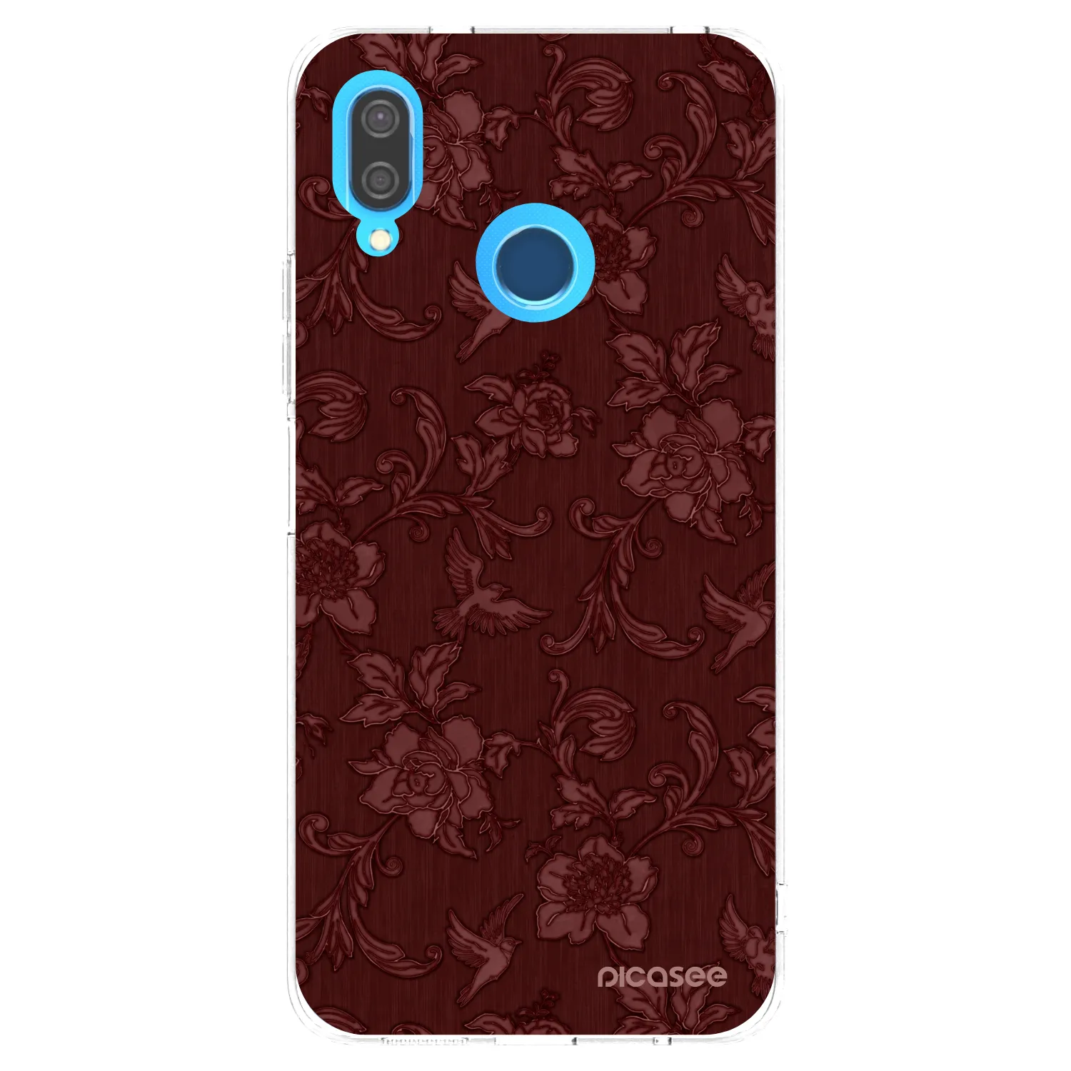 Picasee διαφανής θήκη σιλικόνης Huawei P20 Lite - Red Elegance