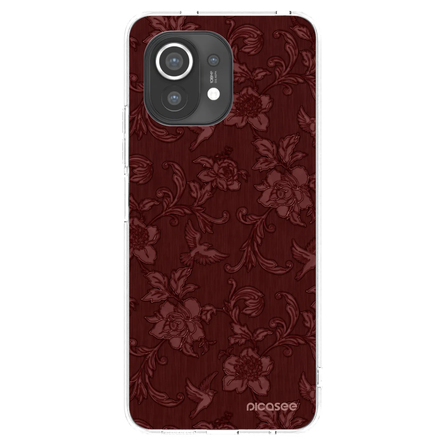 Picasee διαφανής θήκη σιλικόνης Xiaomi Mi 11 - Red Elegance