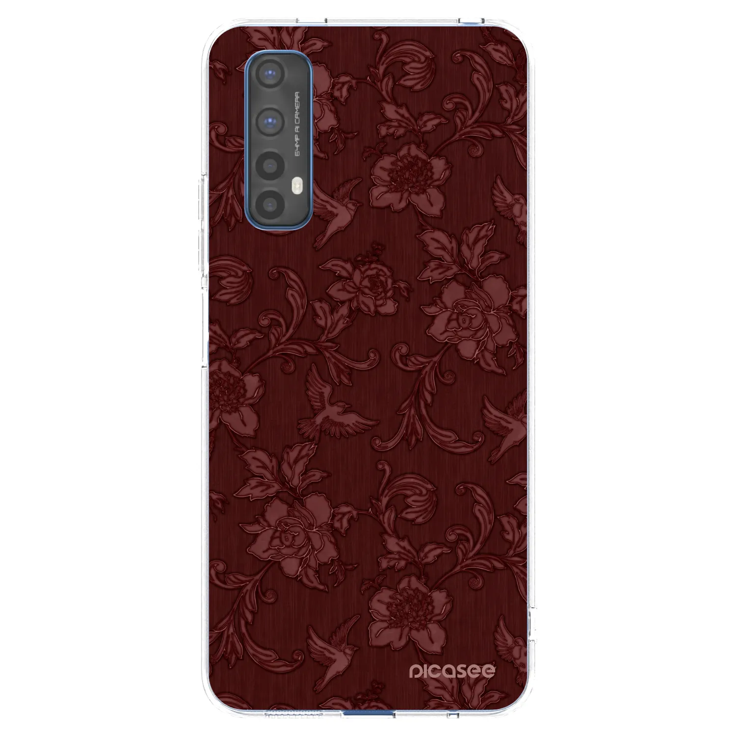 Picasee διαφανής θήκη σιλικόνης Realme 7 - Red Elegance