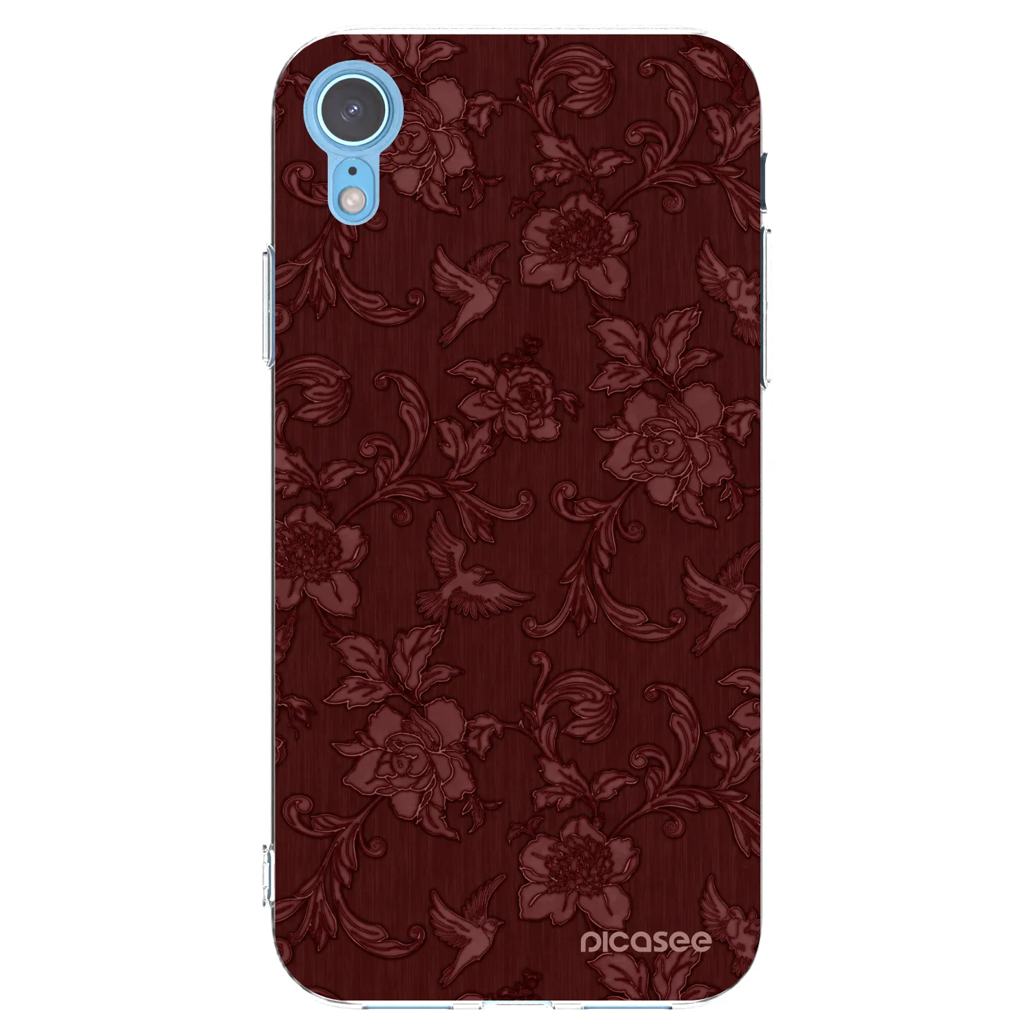 Picasee διαφανής θήκη σιλικόνης Apple iPhone XR - Red Elegance