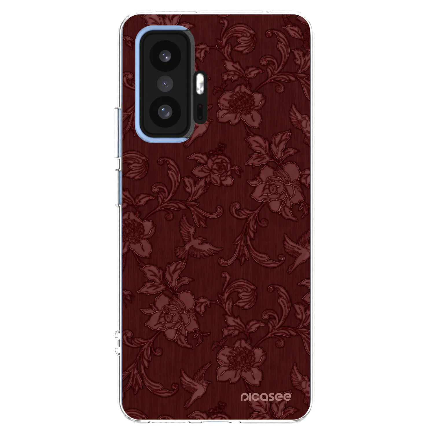 Picasee διαφανής θήκη σιλικόνης Xiaomi 11T Pro - Red Elegance