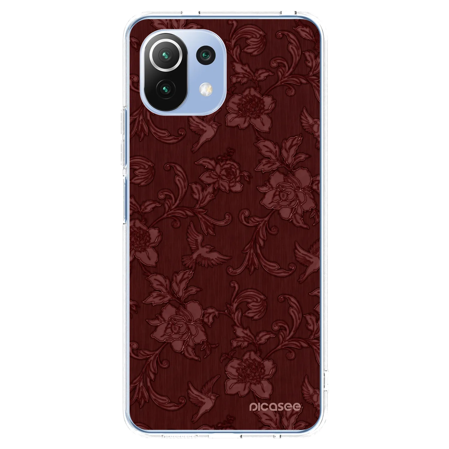 Picasee διαφανής θήκη σιλικόνης Xiaomi 11 Lite 5G NE - Red Elegance