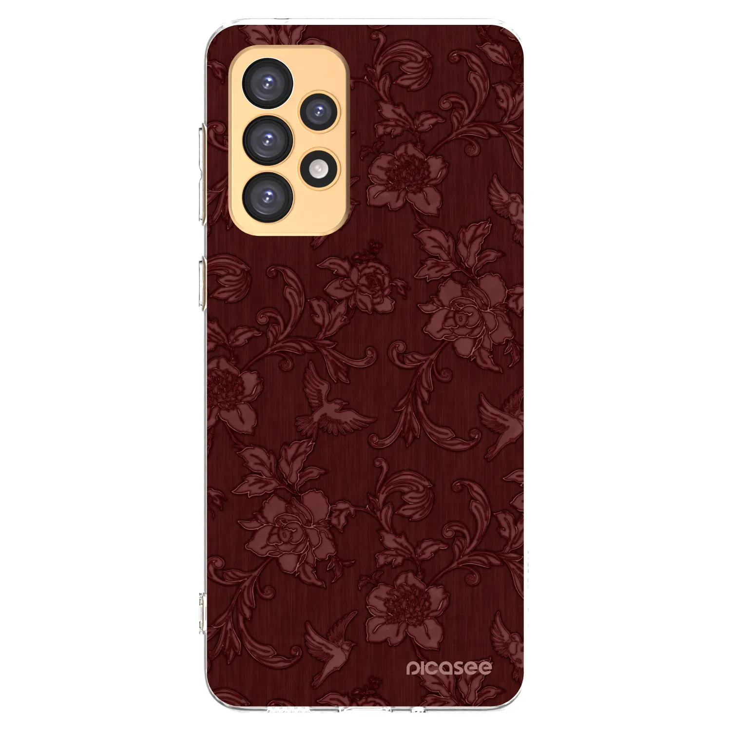 Picasee διαφανής θήκη σιλικόνης Samsung Galaxy A33 5G A336 - Red Elegance
