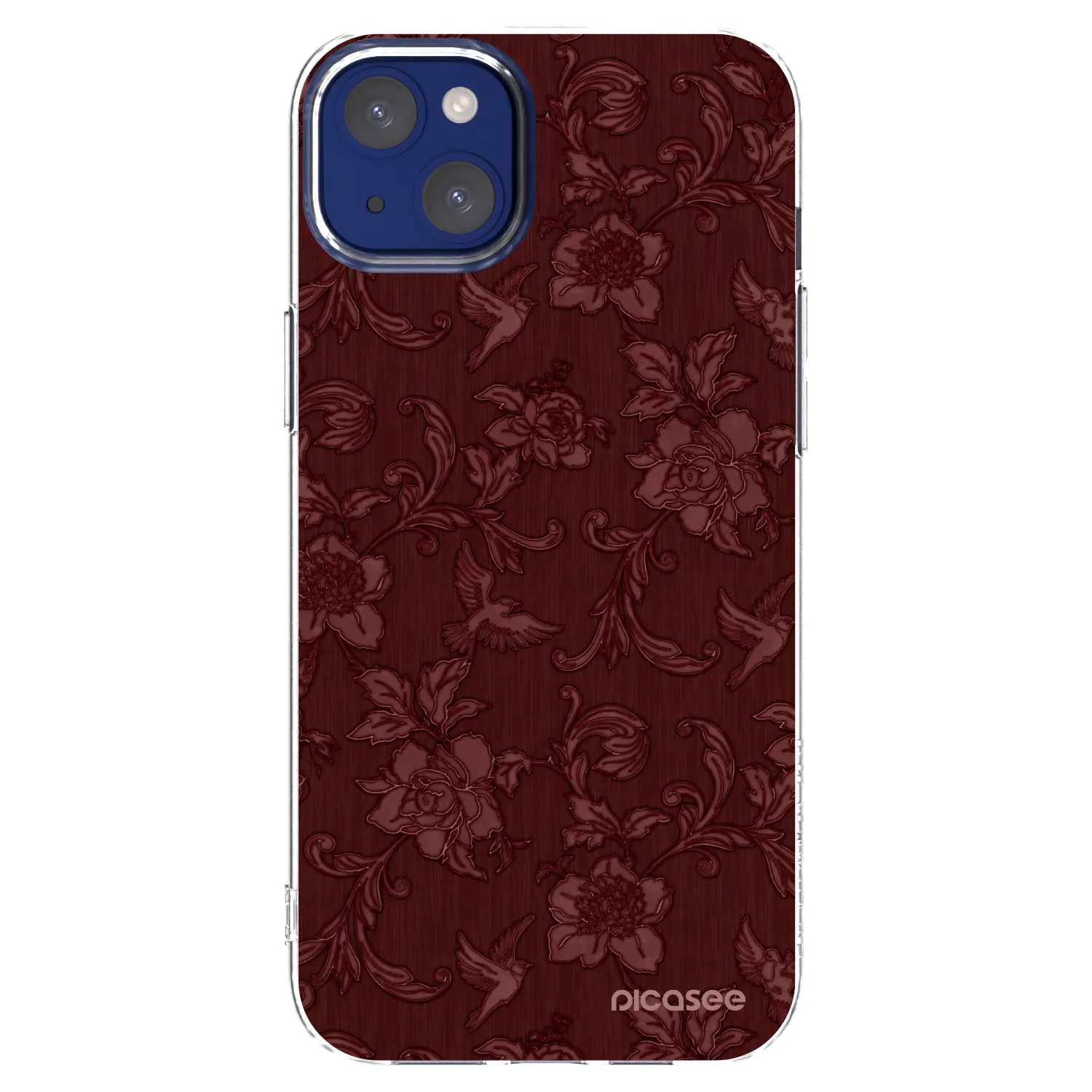 Picasee διαφανής θήκη σιλικόνης Apple iPhone 14 Plus - Red Elegance