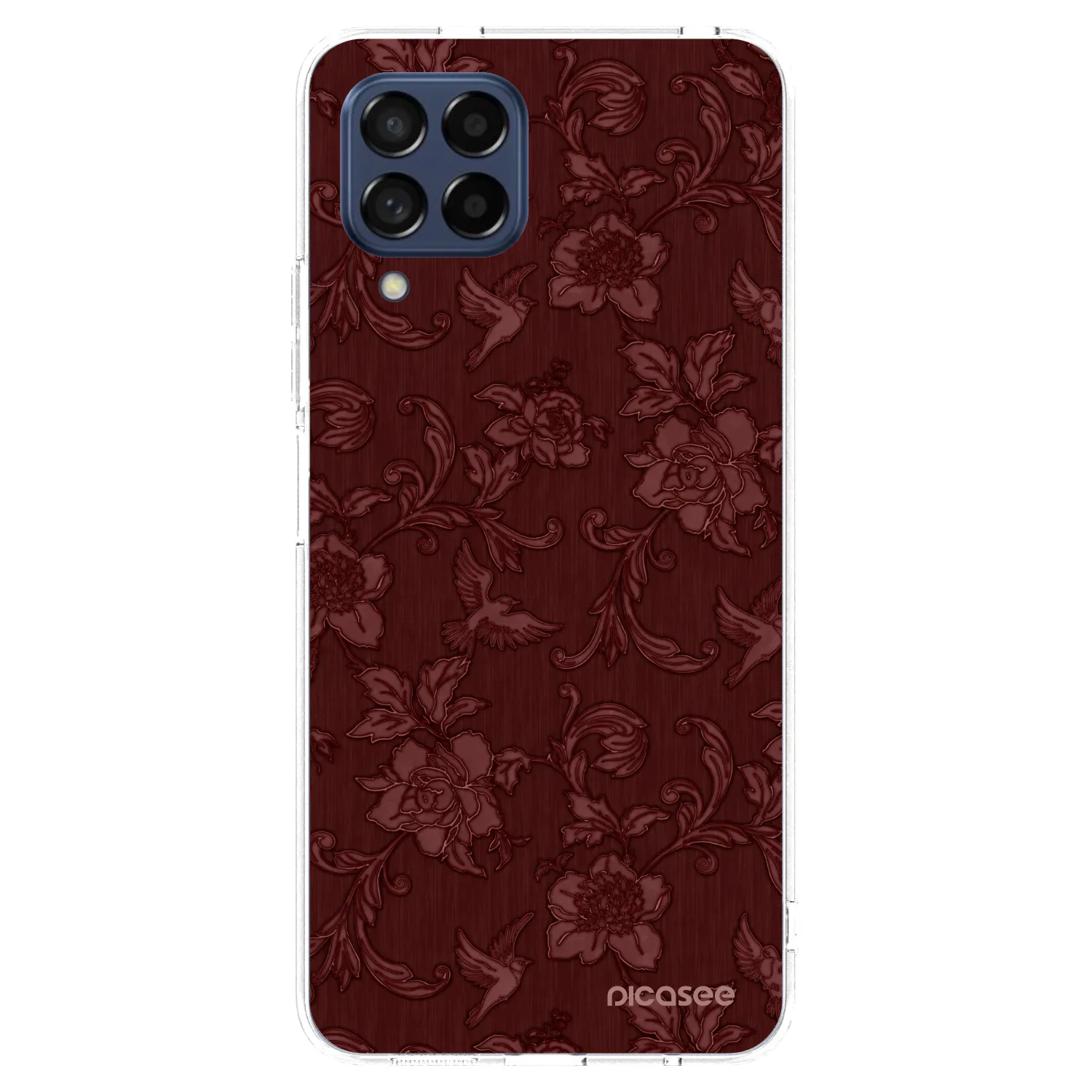 Picasee διαφανής θήκη σιλικόνης Samsung Galaxy M53 5G - Red Elegance