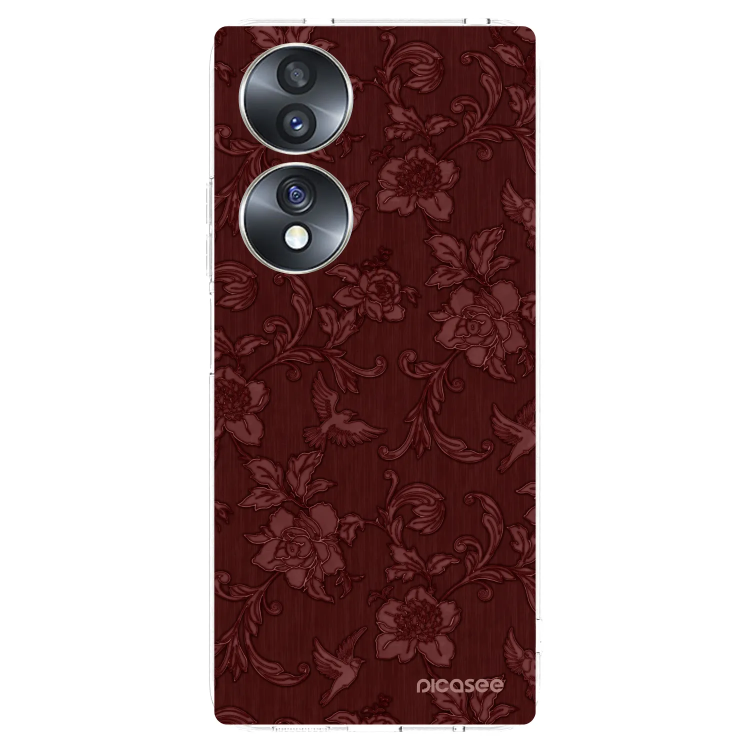 Picasee διαφανής θήκη σιλικόνης Honor 70 - Red Elegance