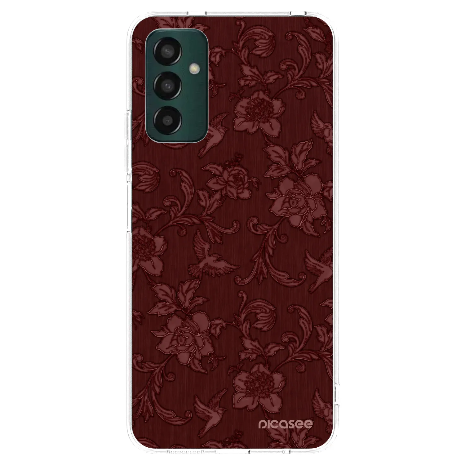 Picasee διαφανής θήκη σιλικόνης Samsung Galaxy M23 5G - Red Elegance